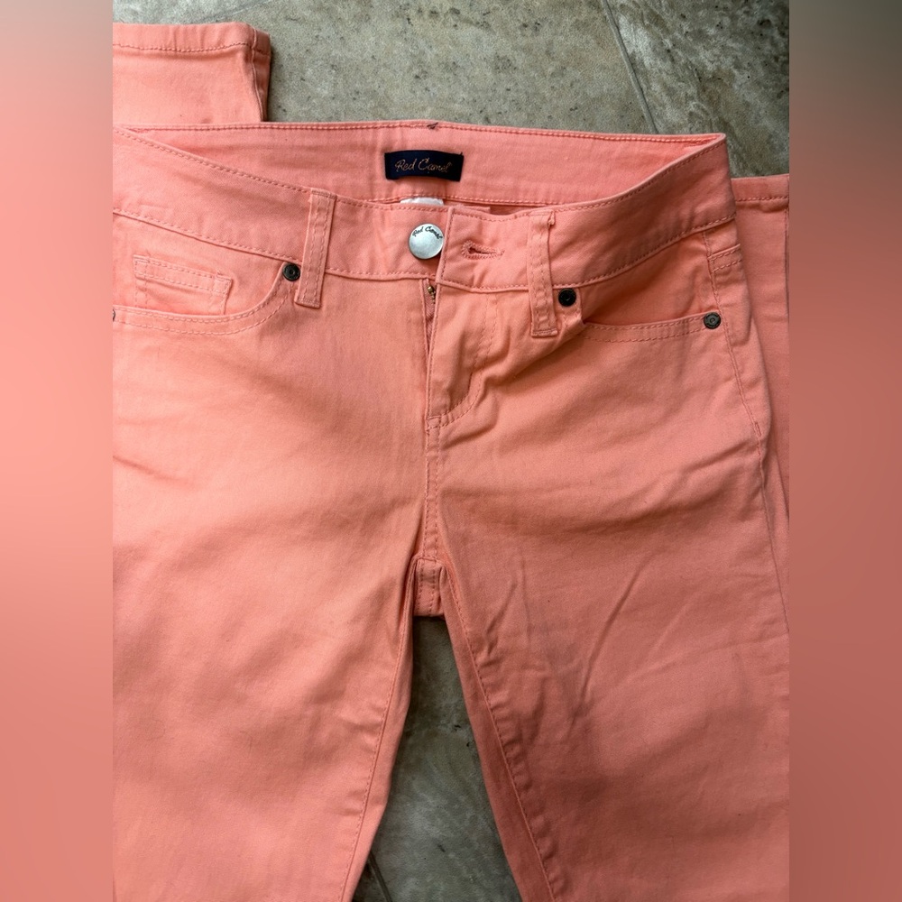 🟪2/$20 Red Camel Women's Peach Skinny Jeans